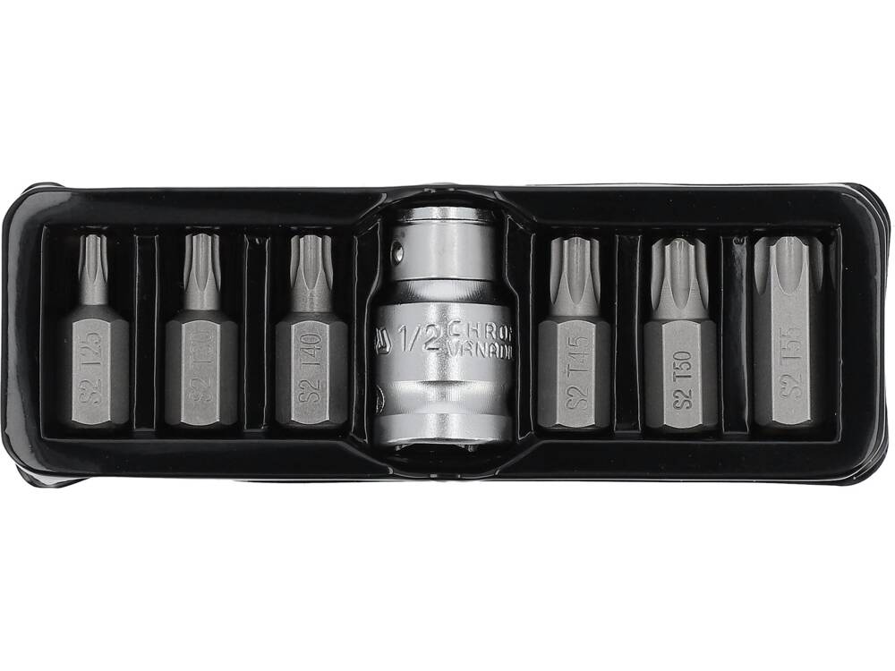 Antgalių rinkinys | 10 mm (3/8") | T-Star (Torx) | 7 vnt. (YT-0410)