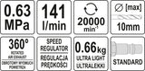Pneumatinis gręžtuvas tiesus | 10 mm (YT-09695)