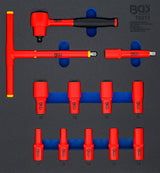 Įrankių dėklas 2/3: VDE įrankių rinkinys | 10 mm (3/8") | 7 - 22 mm | 12 vnt. (70213)