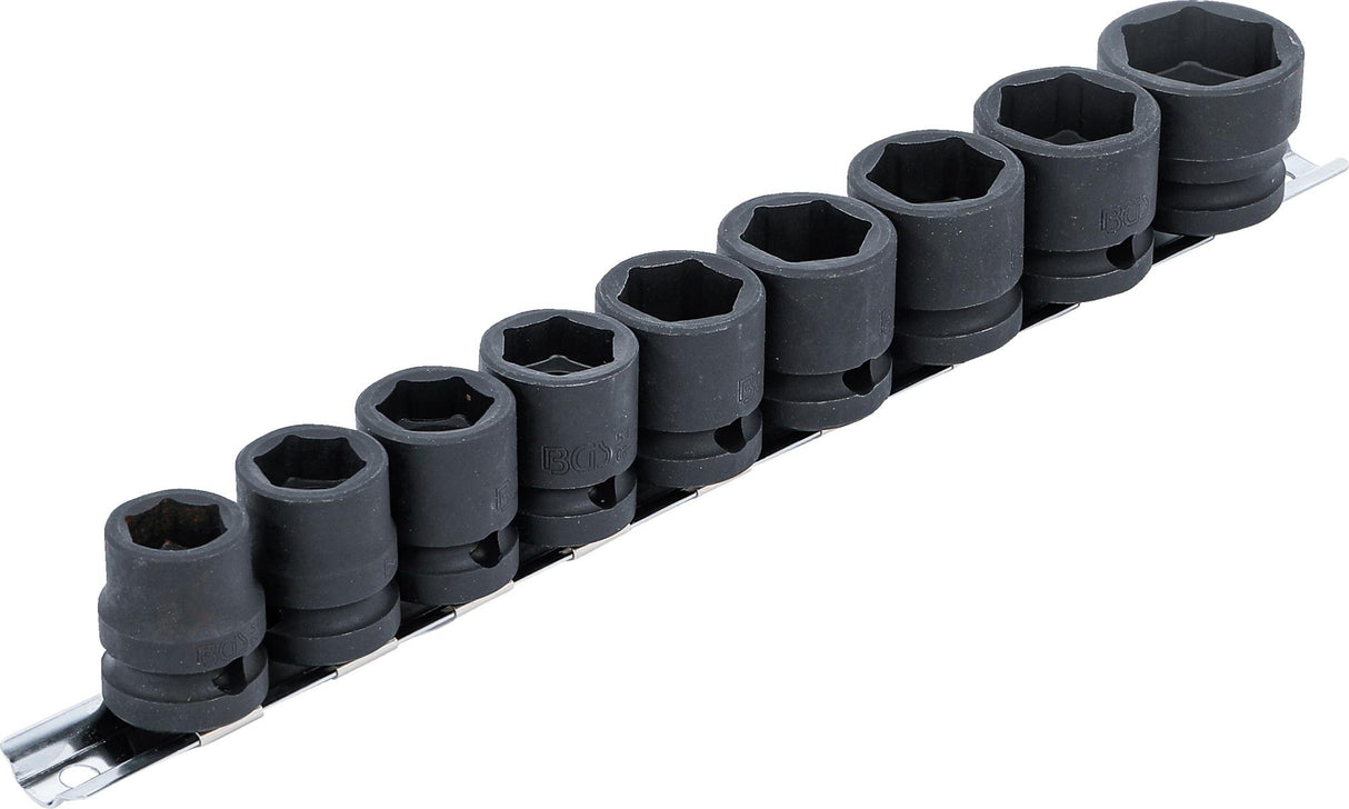 Smūginių galvučių rinkinys | patrumpintos | 12,5 mm (1/2") | 13 - 24 mm | 9 vnt. (9551)