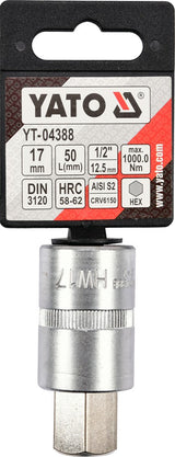 Antgalis įpresuotas į galvutę 1/2", H17 (YT-04388)