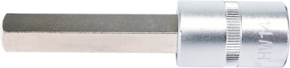 Бита впрессованная в головку 1/2" шестигранник 14 mm x 100 mm