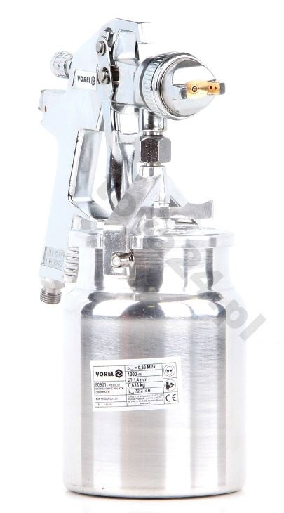 Краскопульт | нижний бачок | HVLP / 1000 ml | Ø 1.4 mm