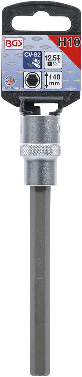 Antgalis įpresuotas į galvutę | ilgis 140 mm | 12,5 mm (1/2") | hex šešiakampis 10 mm (5184-H10)