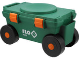 GARDEN TROLLEY WITH 360° SEAT AND STORAGE (90230)