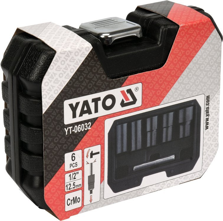 6 PC TWIST SOCKET SET 1/2" (YT-06032)