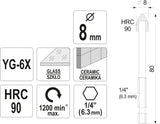 Grąžtas stiklui ir keramikai | 6.3 mm (1/4") galu | 8 mm (21704)