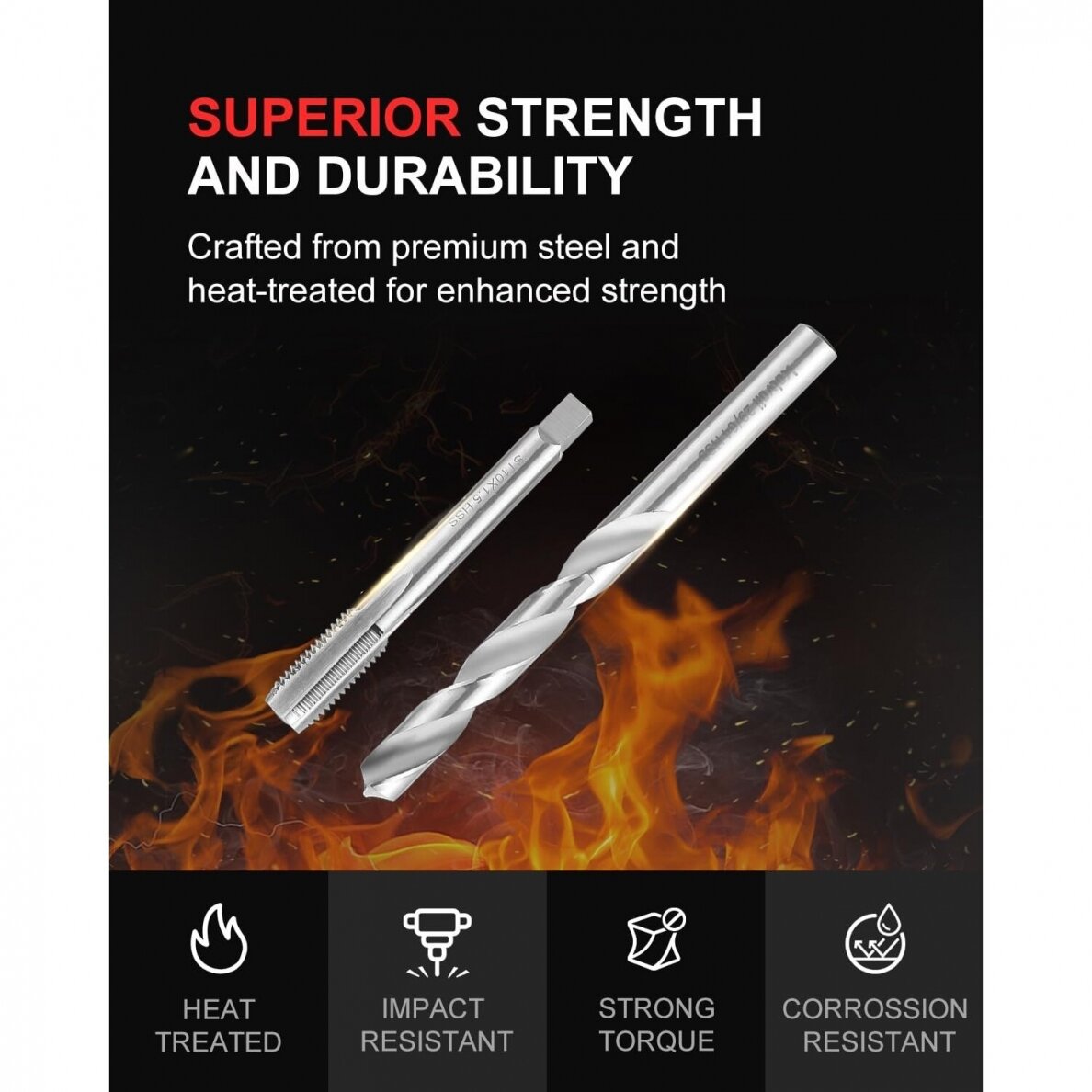 THREAD REPAIR KIT | M5 - M12 | HSS4241 | 320 PCS. (SK091320)