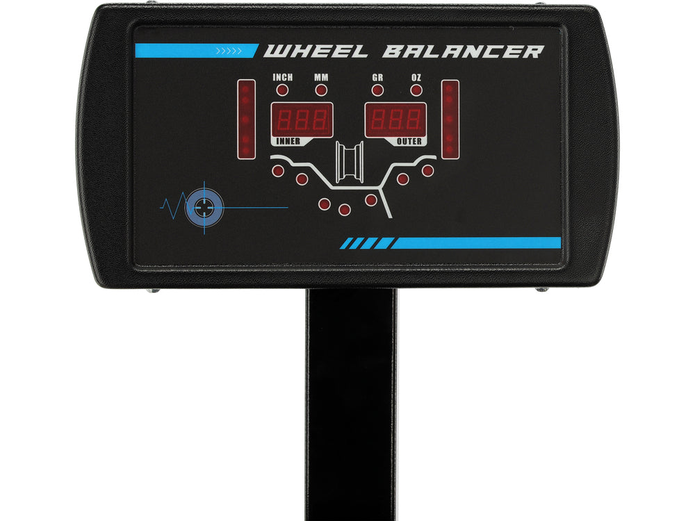 WHEEL BALANCING MACHINE WITH LASER | 250 W | 10–24" | AUTOMATIC A/D MEASUREMENT | ±1 G ACCURACY (YT-08061)