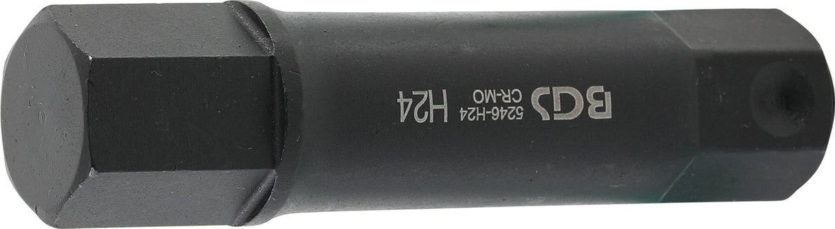 Antgalis smūginis | ilgis 100 mm | 22 mm storio | hex šešiakampis 24 mm (5246-H24)