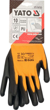 SAFETY GLOVES TOUCHSCREEN FINGERS PU S.10 (YT-74753)
