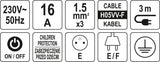 Elektrinis ilgintuvas | 5 lizdai | 1,5 mm2 | 3 m (72357)