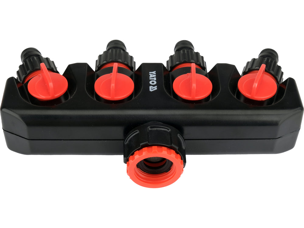 WATER DISTRIBUTOR WITH TAP CONNECTOR 3/4" - 1" | 4 OUTLETS (YT-89103)