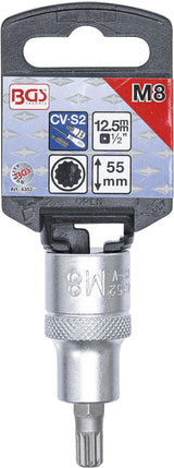 Бита в головке | 12,5 mm (1/2") | Spline (XZN) M8
