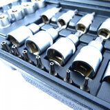 Antgalių ir galvučių rinkinys | E-Star E4-E20 / T8-T55 | 6.3 mm (1/4") / 10 mm (3/8") / 12,5 mm (1/2") | 30 vnt. (SK-TS30)