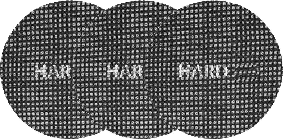 Šlifavimo tinklelis apvalus | kietas | dulkėms pralaidus veliūras | 225 mm / P80 | 3 vnt. (YT-84581)