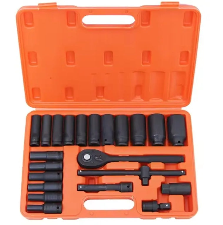 Smūginių įrankių rinkinys | 12,5 mm (1/2") | 8 - 32 mm | 22 vnt. (RS22T)