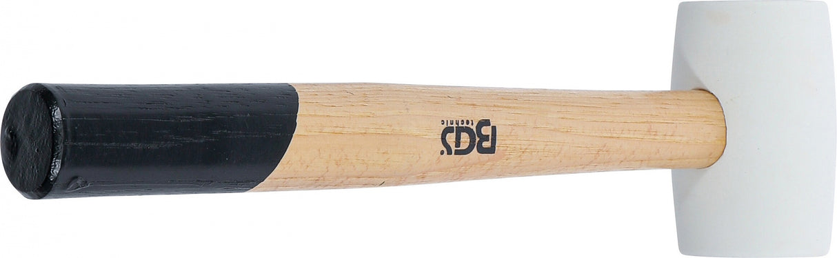 Guminis plaktukas | Hickory rankena | balta galvutė | Ø 48 mm | 250 g (70138)