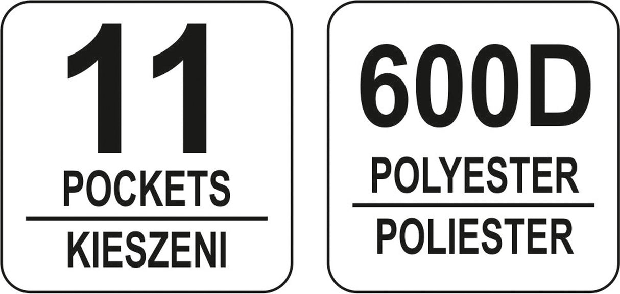 Каркасная сумка для инструментов | 22" | 11 карманов