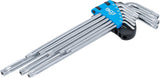 L tipo raktų rinkinys | ilgiausias tipas | 5-kampiai | T-Star (Torx Plus) TS10 - TS50 | 9 vnt. (777)
