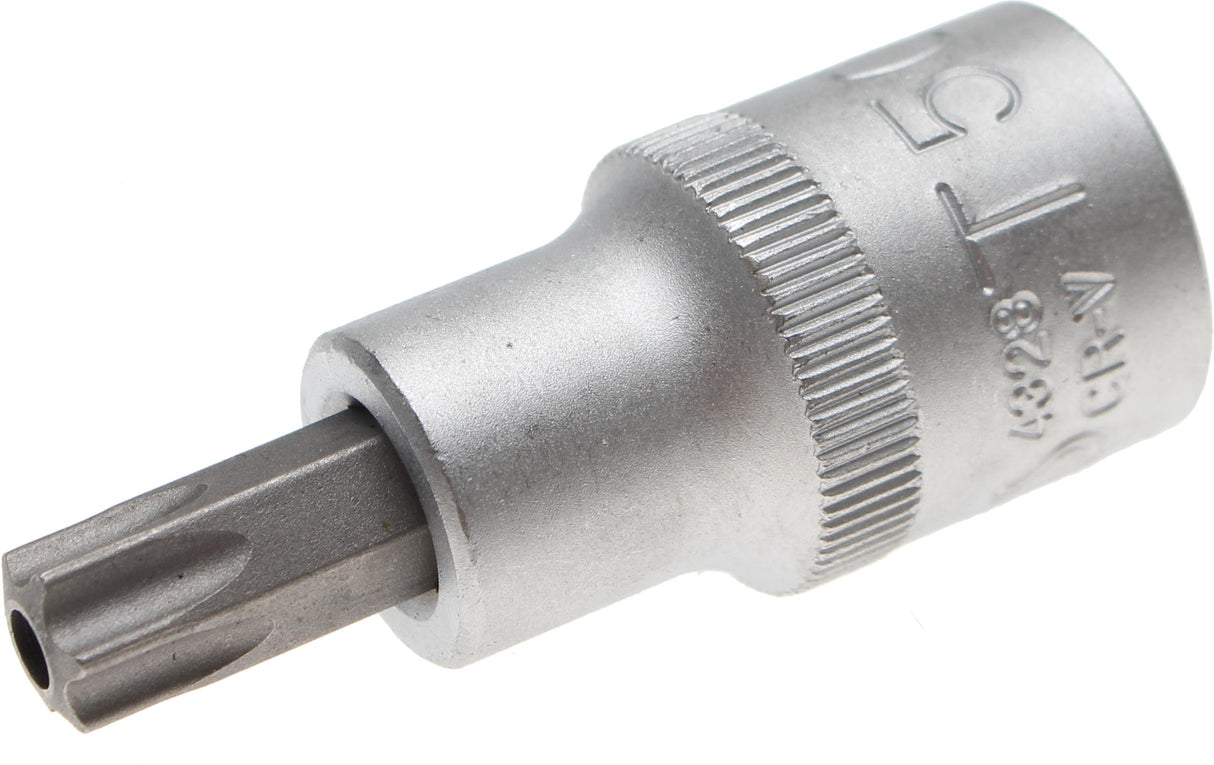 Antgalis įpresuotas į galvutę | 12,5 mm (1/2") | T-Star su skyle (Torx) T50 (4328)