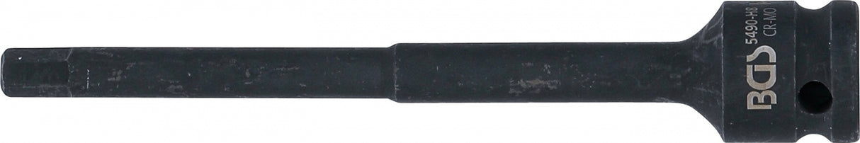 Antgalis smūginis | 150 mm ilgio | 12,5 mm (1/2") | Hex šešiakampis 8 mm (5490-H8)