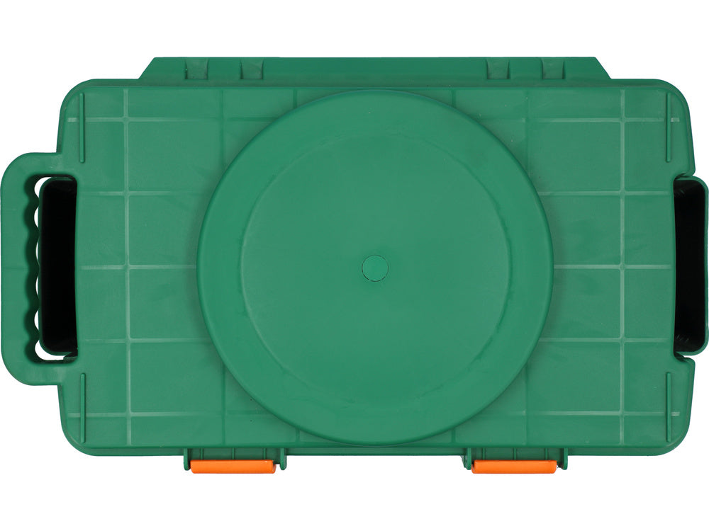 GARDEN TROLLEY WITH 360° SEAT AND STORAGE (90230)