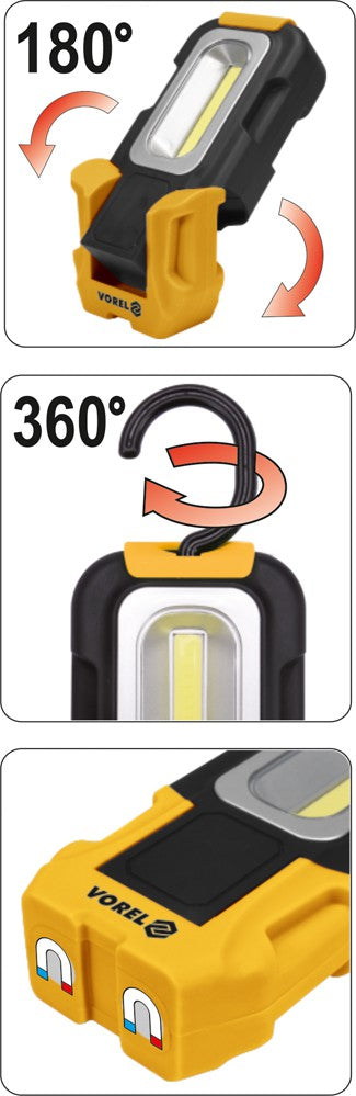 Rankinis rotacinis žibintas | COB LED (82724)