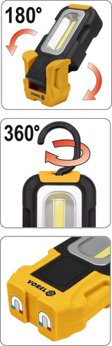 Rankinis rotacinis žibintas | COB LED (82724)