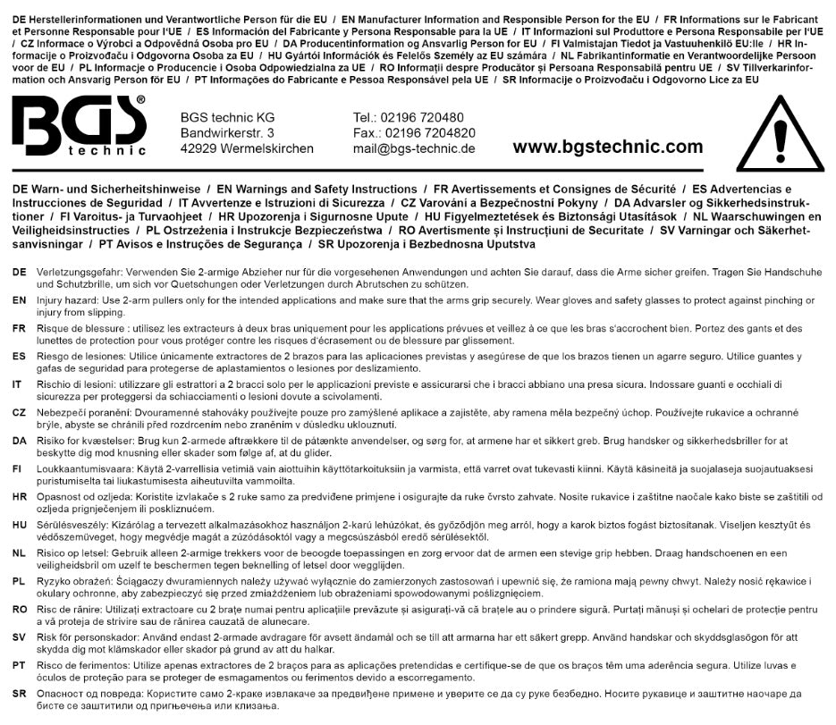 Lygiagretus traukiklis | dvikojis | 24 - 55 mm (74522)