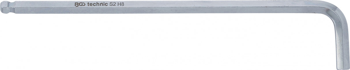 Šešiakampis raktas lenktas ilgas šarnyrinis 210 mm, 8.0 mm (790-8)