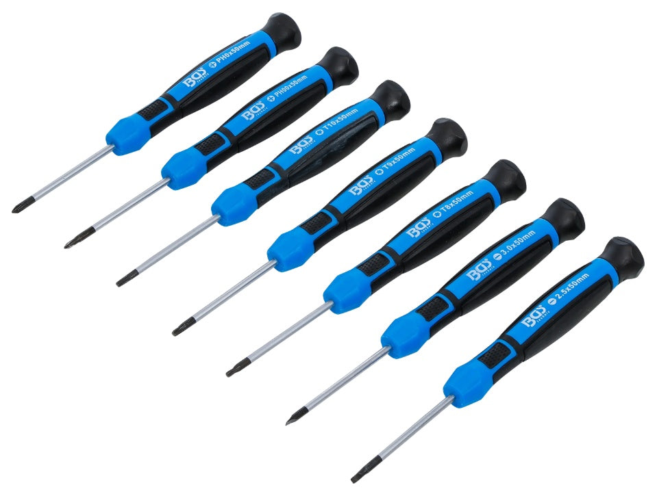 PRECISION SCREWDRIVER SET | PH00 - PH0 / SLOT SL 2.5 - 3.0 MM / T8 - T9 - T10 | 7 PCS (4881)