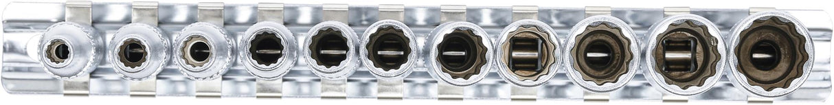 Galvučių rinkinys, 12 kampų, ilgos | 6.3 mm (1/4") | 11 vnt. (5251)