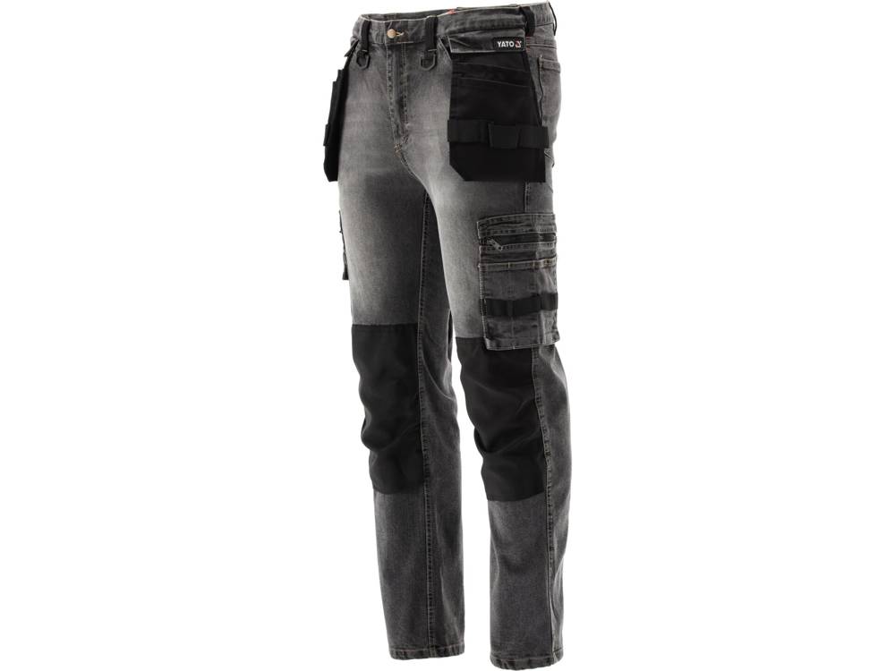 STRETCH JEANS TROUSERS STEEL GREY S. L (YT-79062)