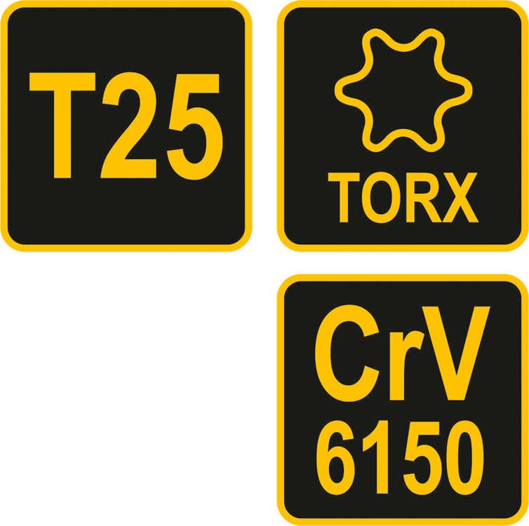 L tipo atsuktuvas su rankena | T-Star (Torx) | T25 (56633)