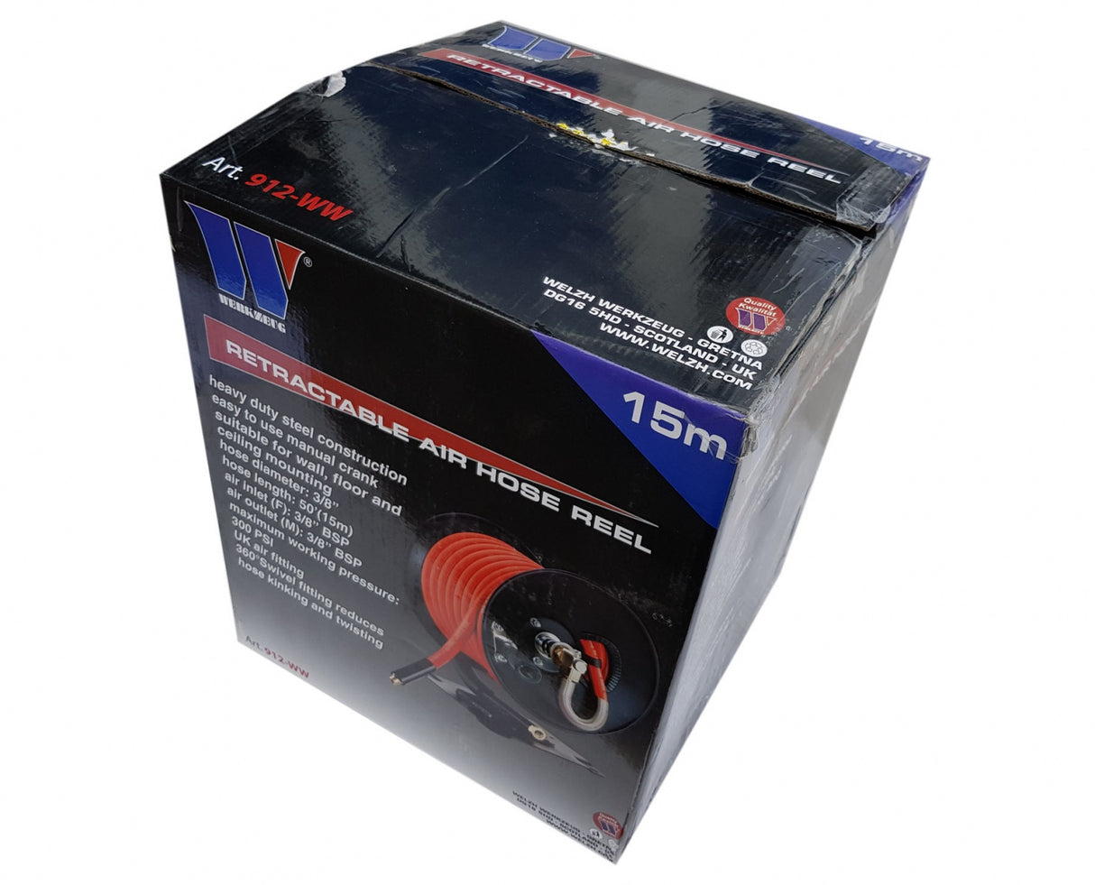 Pneumatinė žarna guma+ (HYBRID) su rite 15m + 60 cm (HR15A-1)