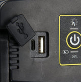 Perkeliamas žibintas su garsiakalbiu | 2X15W | 2000LM, LI-ION 3.7V 4400MAH, bluetooth POWERBANK (YT-81808)