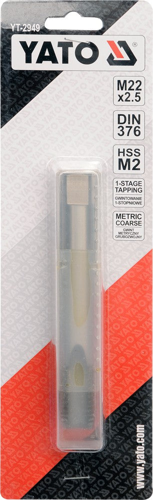 Sriegiklis mašininis M22x2.5, DIN 376, HSS M2 (YT-2949)