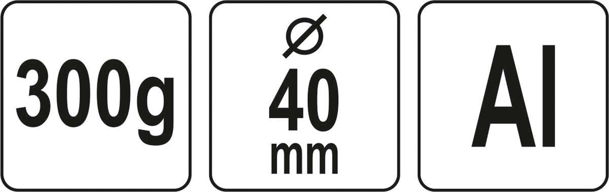 Алюминиевый молоток | 40 mm / 300g