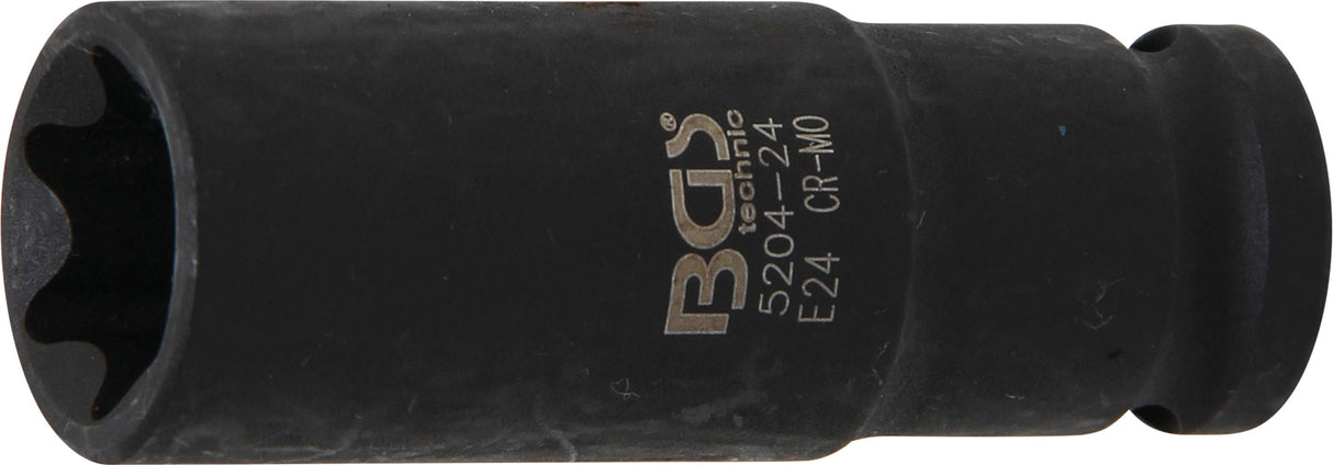 Galvutė smūginė E-Tipas, ilga | 12,5 mm (1/2") | E24 (5204-24)