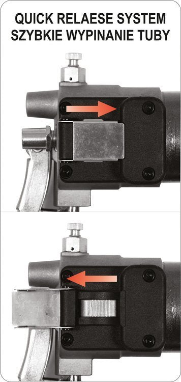 Rankinis tepimo pistoletas | sustiprinta konstrukcija | kasetės | 400 cm³ (YT-07045)