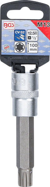 Antgalis | ilgis 100 mm | 12,5 mm (1/2") | Spline (RIBE) | M13 (4167)
