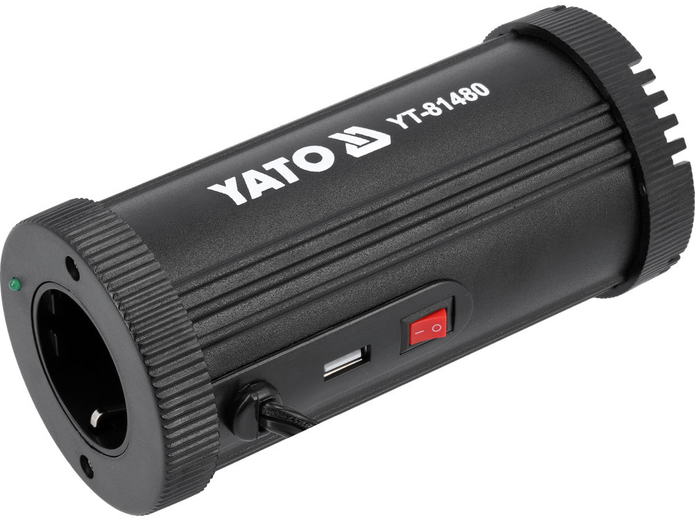 Automobilinis įtampos inverteris | 12V/230V 150W (YT-81480)