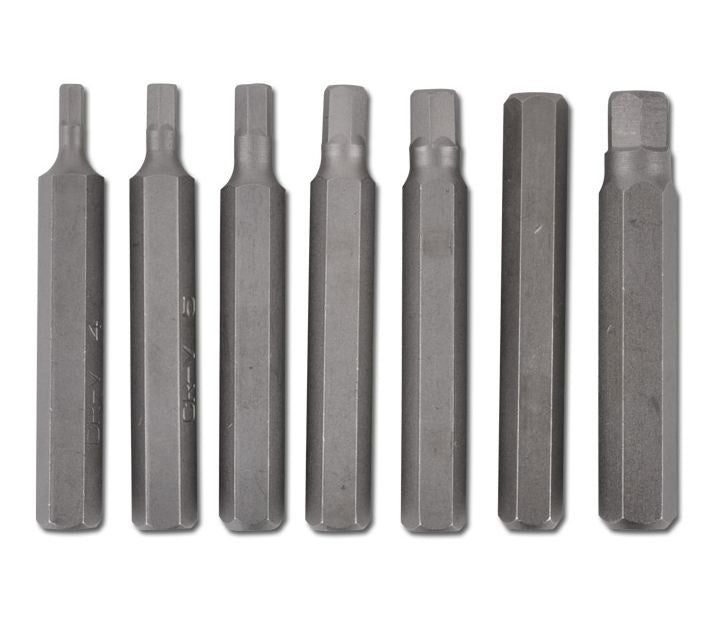 Antgalių rinkinys Hex šešiakampiai | trumpas / ilgas | 10 mm (3/8") storio | 15 vnt. (5070)