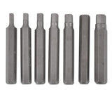 Antgalių rinkinys Hex šešiakampiai | trumpas / ilgas | 10 mm (3/8") storio | 15 vnt. (5070)