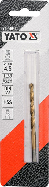 Сверло по металлу HSS-TIN 4.5 mm