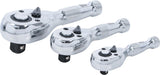 Набор коротких трещоток | 6.3 mm (1/4") / 10 mm (3/8") / 12,5 mm (1/2") | 3 шт.