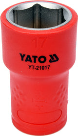 Galvutė izoliuota 17 mm, 3/8" VDE (YT-21017)