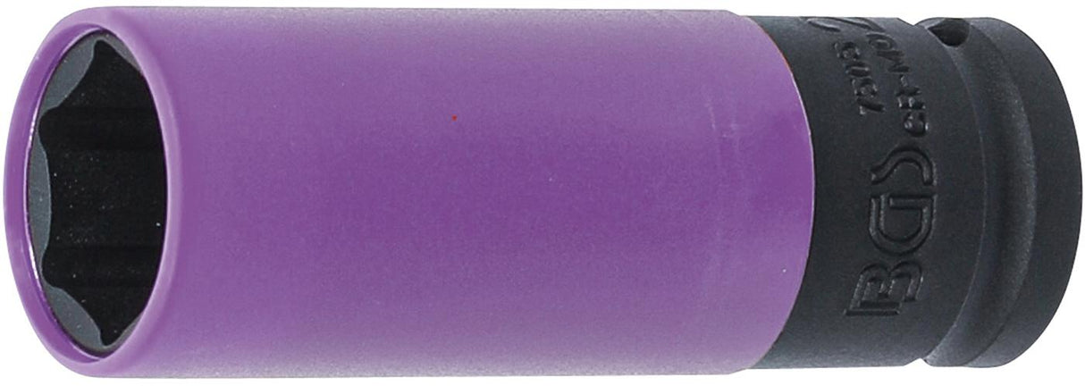 Smūginė galvutė su apsauga | itin siaura | 12,5 mm (1/2") | 22 mm (7505)