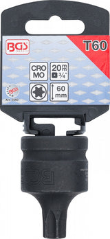 Antgalis smūginis | 20 mm (3/4") T-Star (Torx) T60 (5560)